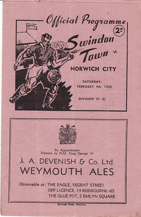 <b>Saturday, February 4, 1950</b><br />vs. Norwich City (Home)